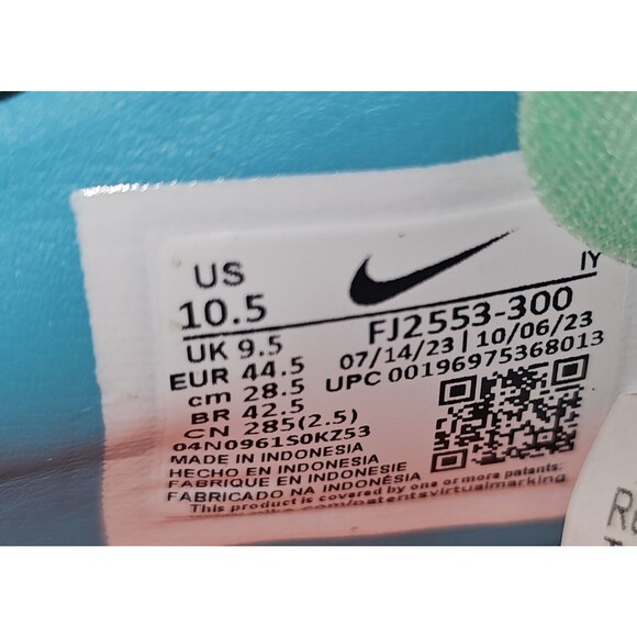 New Nike Phantom GX 2 Academy LV8 MG Vortex Soccer Cleats FJ2553-300 Men’s 10.5 - Picture 8 of 8